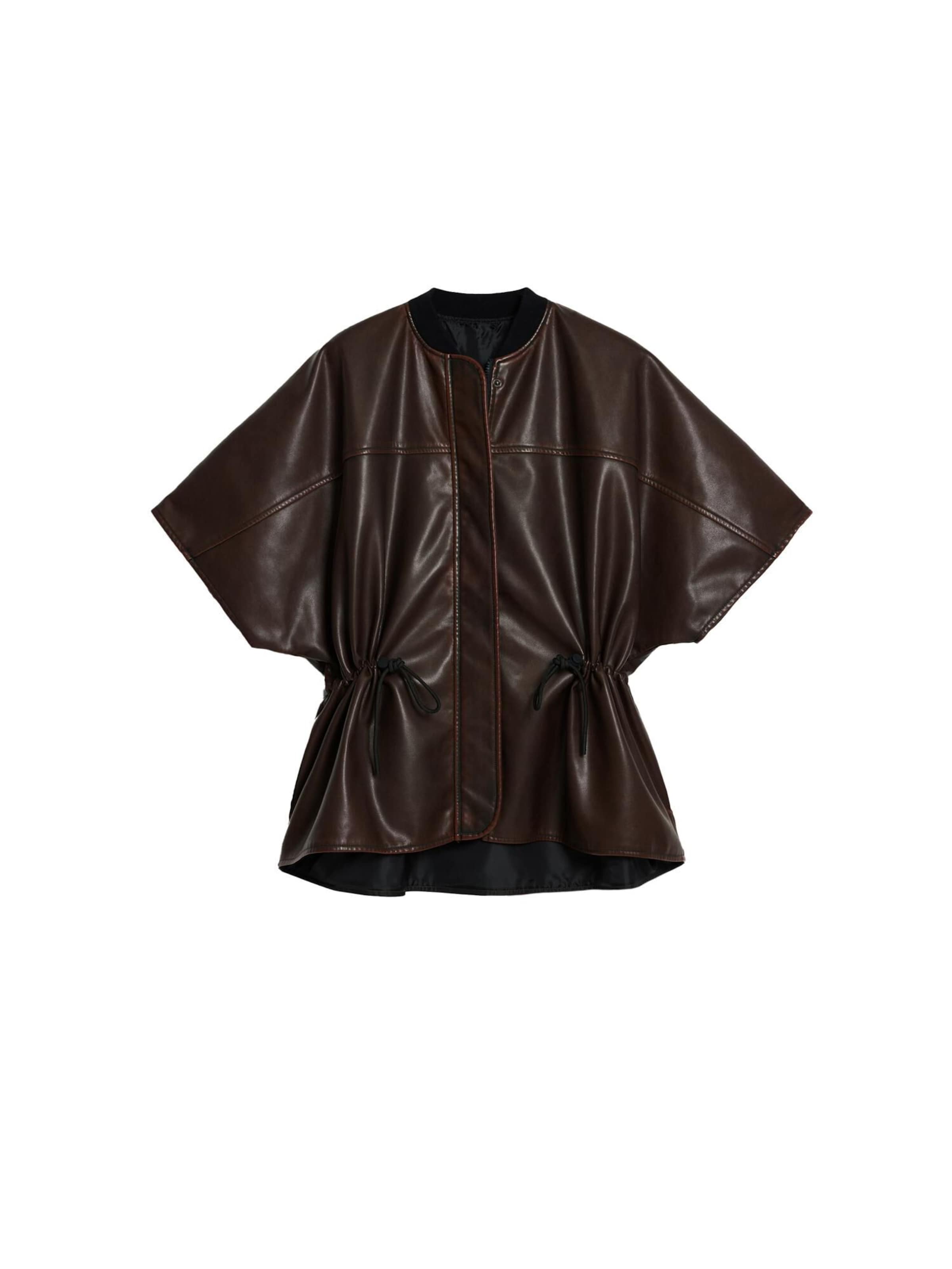 brūns Desigual Pončo: no priekšpuses