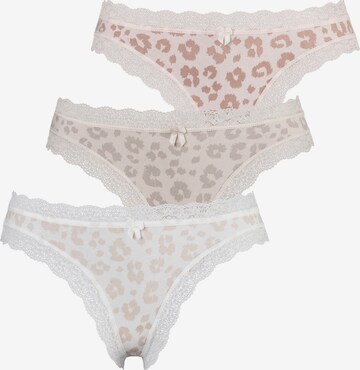 LASCANA - Tanga en beige: frente