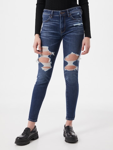 American Eagle Regular Jeans in Blauw: voorkant