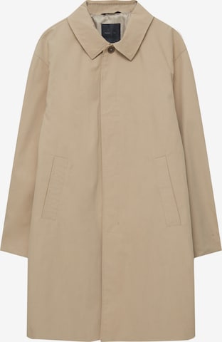 Pull&Bear Between-Seasons Coat in Beige: front