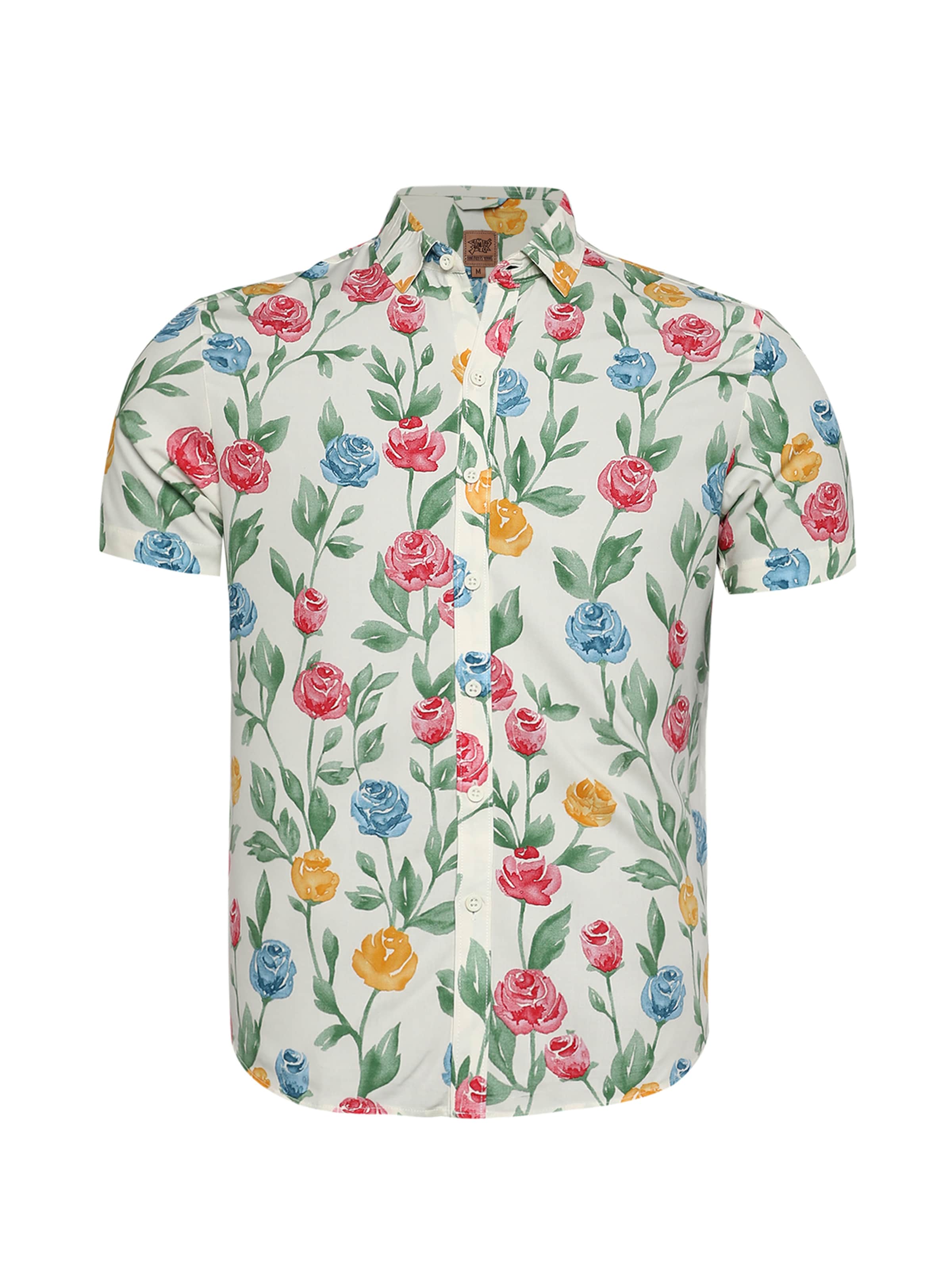 Campus Sutra Regular fit Button Up Shirt ' Lincoln ' in Mixed colors: front