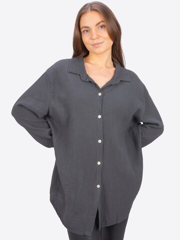 Seasons of April Bluse 'SUSIE' in Grau: Vorderseite