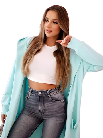 Lumera Gebreid vest in Groen: voorkant