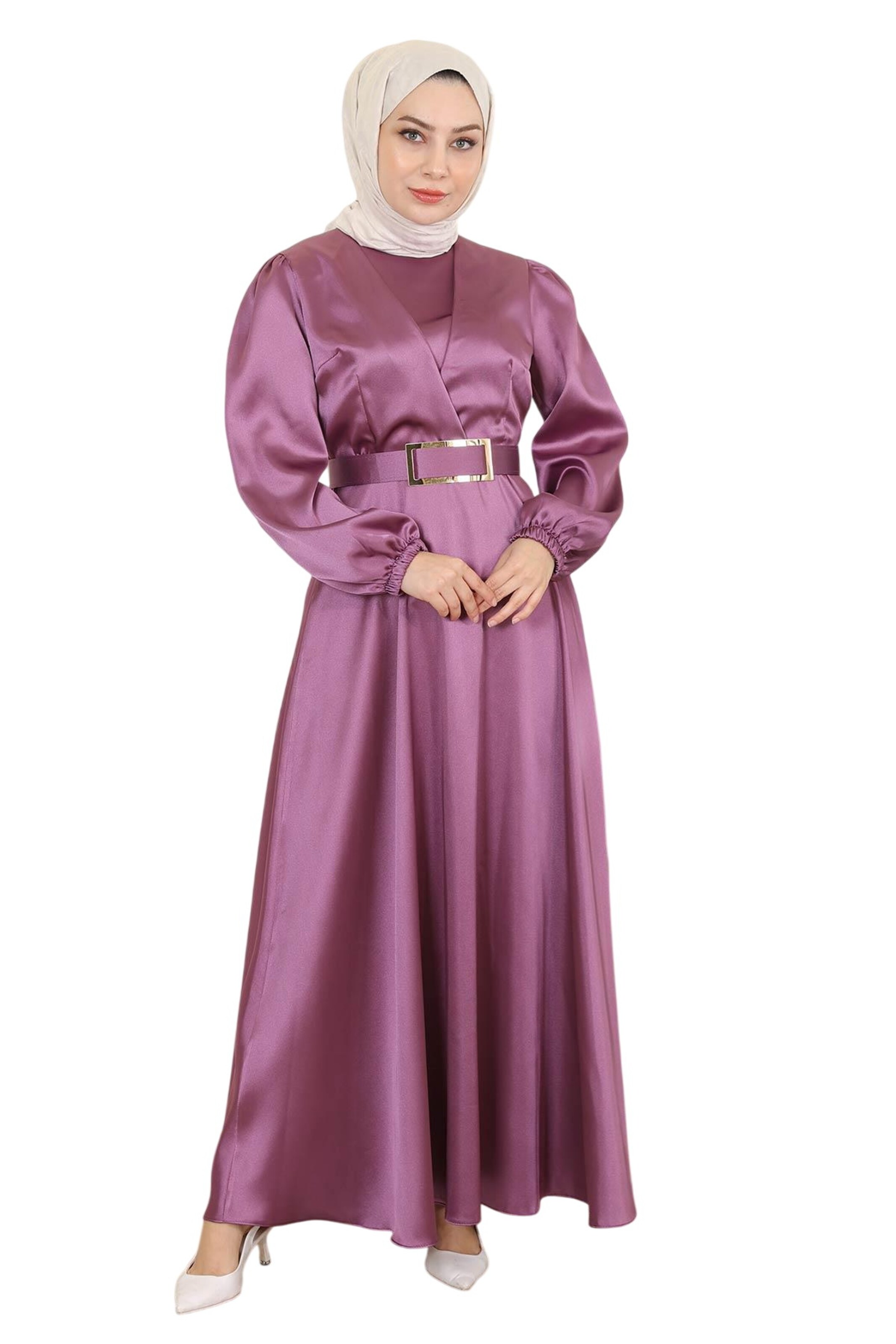 MODAMIHRAM Jurk in Roze: voorkant