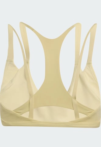 dzeltens ADIDAS PERFORMANCE Bezvīļu Sporta krūšturis 'Optime Workout'