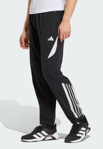ADIDAS PERFORMANCE Regular Sporthose 'Essentials Workout' in Schwarz: Vorderseite