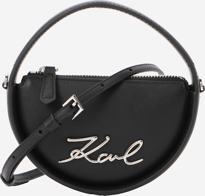 Karl Lagerfeld Käsilaukku 'NANO' värissä musta / hopea, Tuotenäkymä