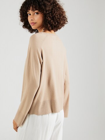 PIECES Pullover 'PCSIA' in Braun