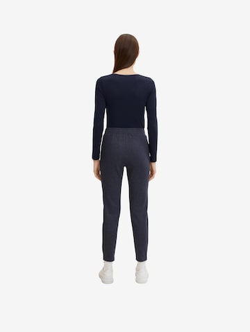 TOM TAILOR Pleat-Front Pants in Blue