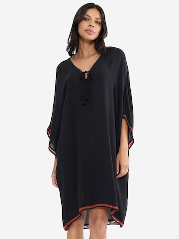 TRIUMPH Strandjurk ' Red Label Beach MyWear Caftan ' in Zwart: voorkant