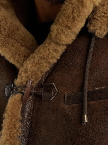 Giacca di mezza stagione 'Long Lammy leather jacket' di PME Legend in marrone