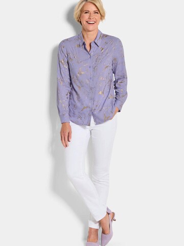 Goldner Bluse in Lila