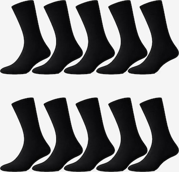 Cocain Underwear Socks in Black: front