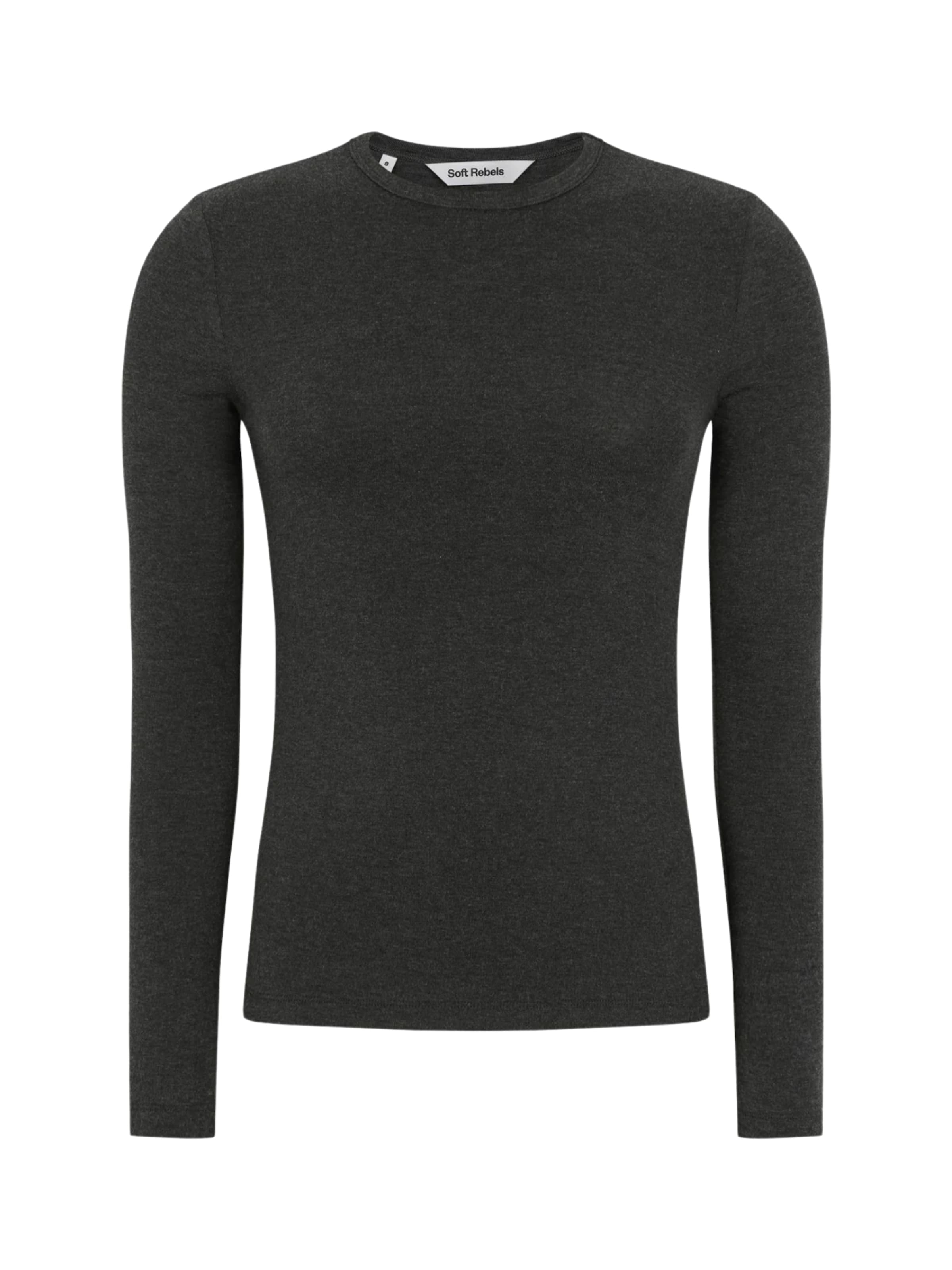 Soft Rebels Tričko 'Roman' – šedá: přední strana