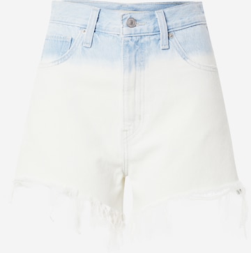 balts LEVI'S ® Džinsi 'High Waisted Mom Short': no priekšpuses