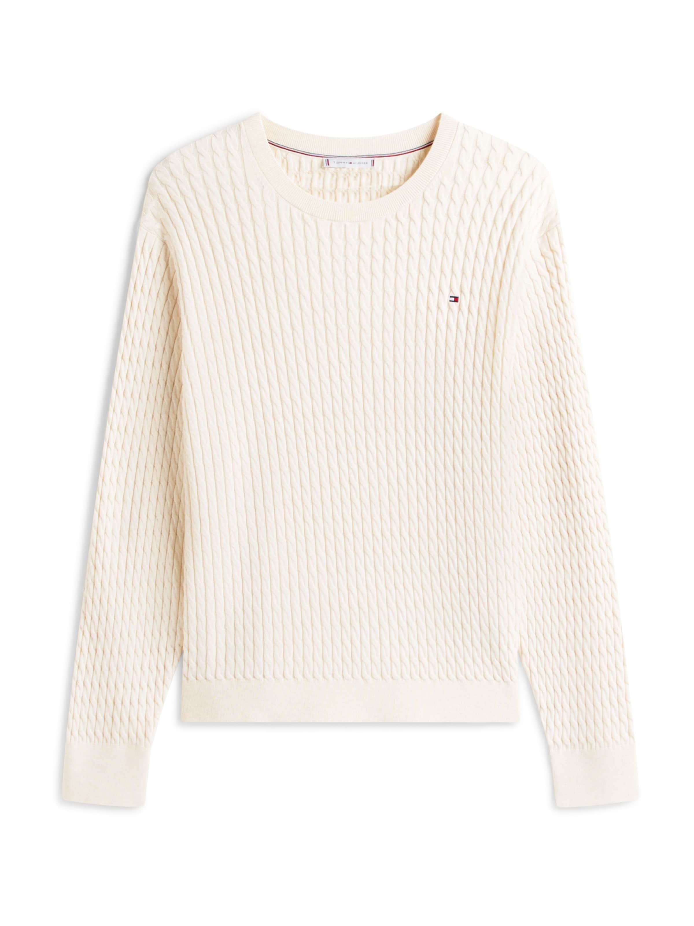 Tommy Hilfiger Curve Pulover | bež barva: sprednja stran