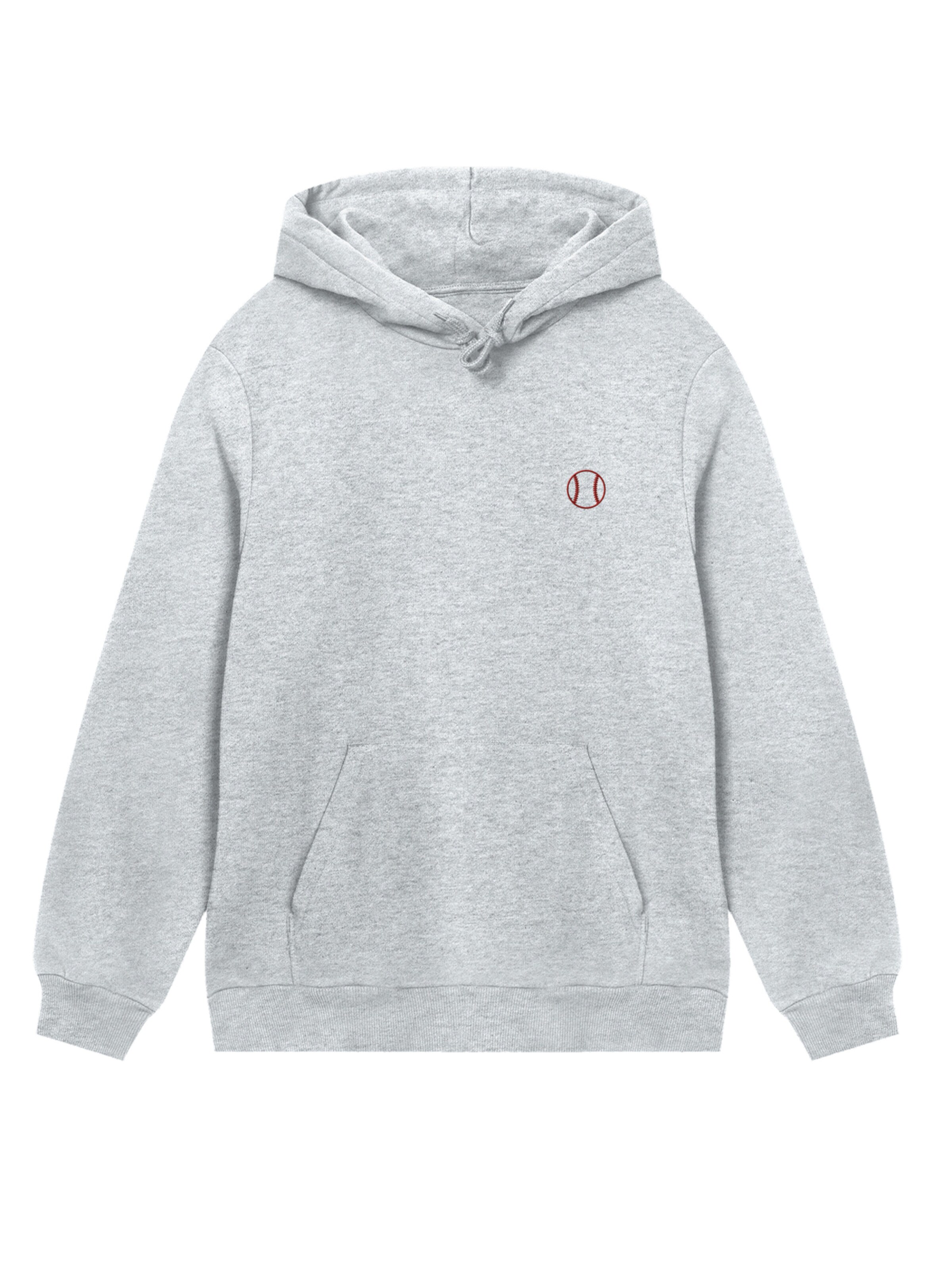 F4NT4STIC Sweatshirt 'Baseball' in Grey: front