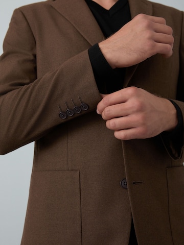 Coupe slim Veste de costume Next en marron