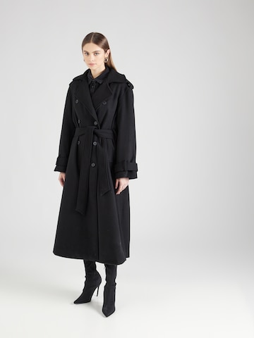 Manteau mi-saison Gina Tricot en noir : devant