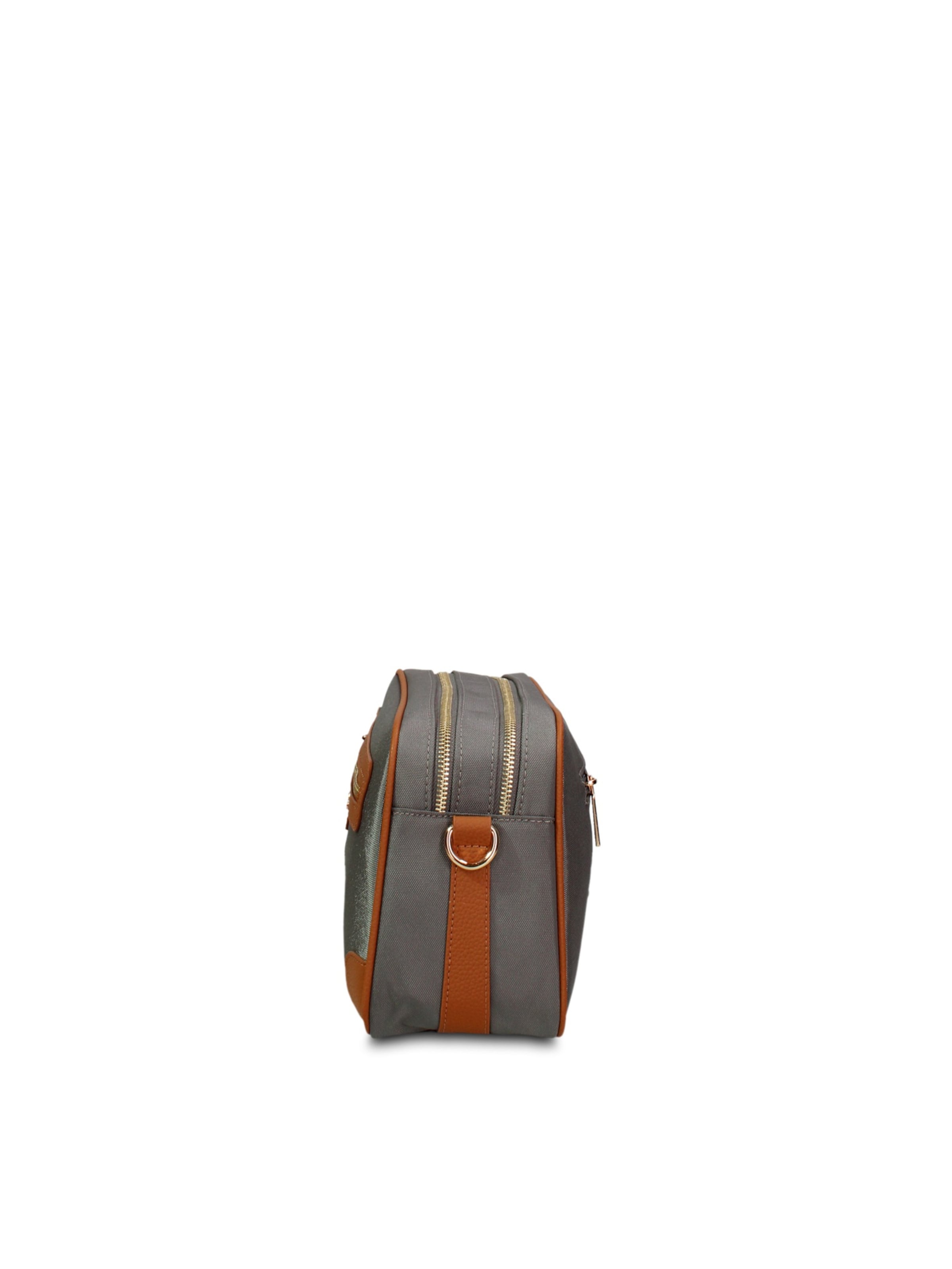 Borsa a tracolla 'Borsa a Tracolla Pelle Vegana Gianmarco Venturi Nera e - Versatile Donna' di GianMarco Venturi in grigio