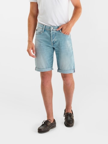 Le Temps Des Cerises Regular Jeans in Blauw: voorkant