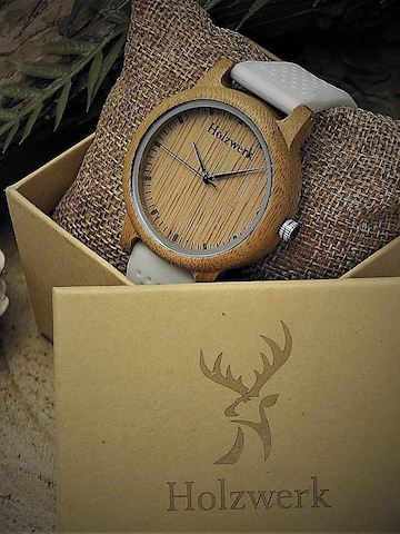 Holzwerk - Reloj analógico 'CELLE' en blanco