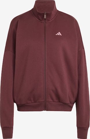 ADIDAS SPORTSWEAR Sportief sweatvest 'Studio' in Rood: voorkant