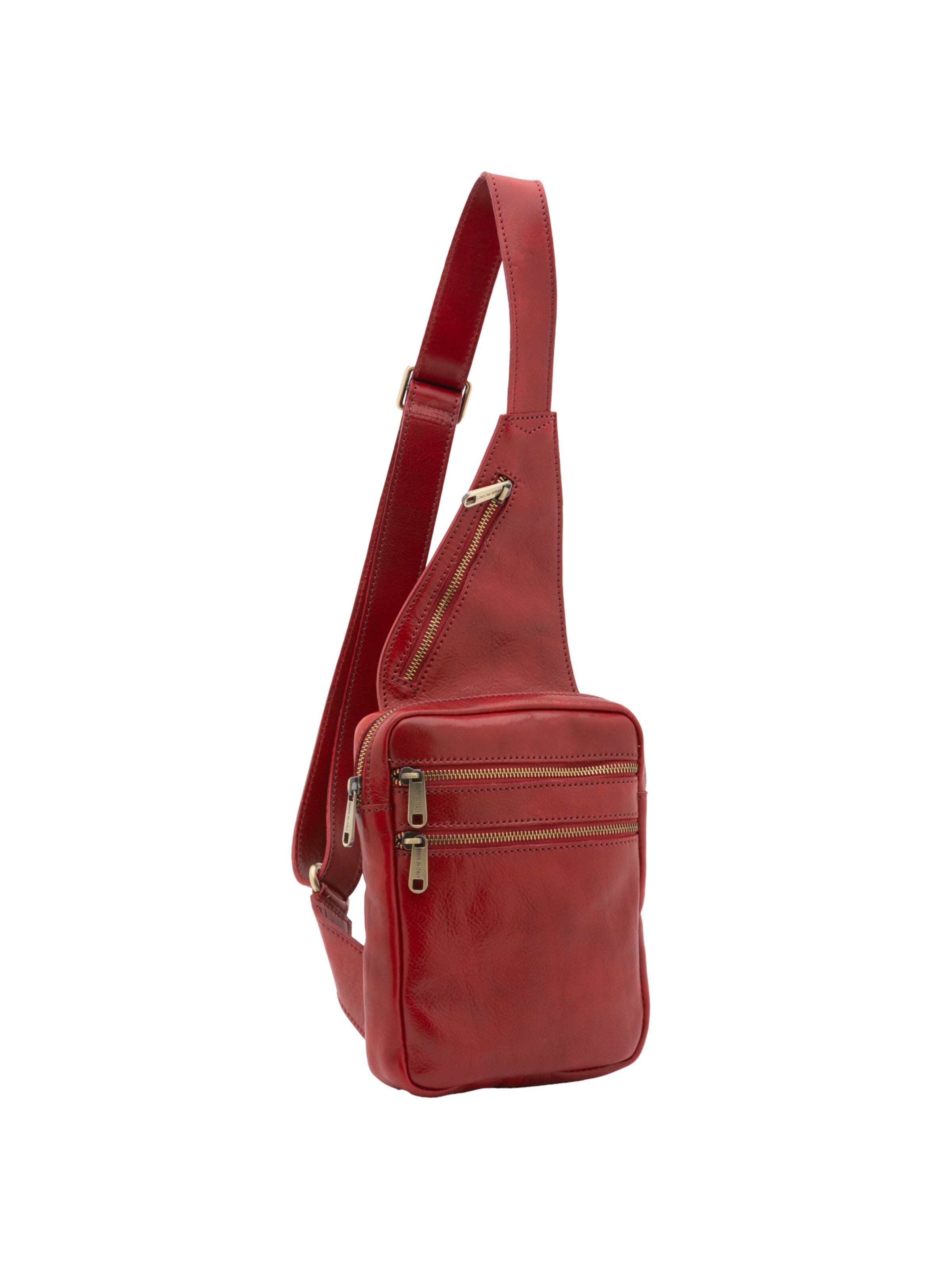 Borsa a tracolla 'Borsa a tracolla uomo in vera pelle - Made in Italy' di I Fratelli in rosso