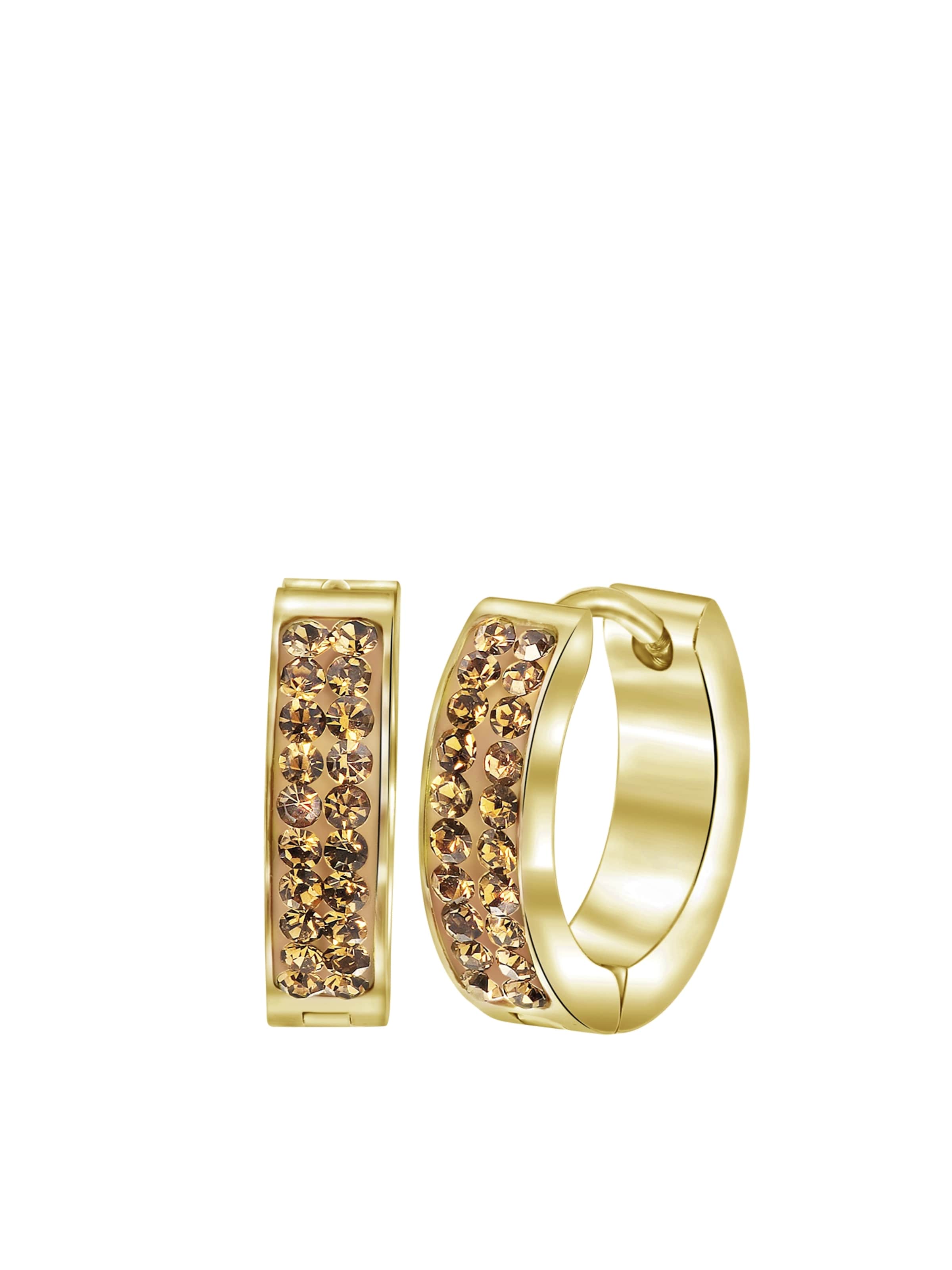 Lucardi Oorbellen in Goud: voorkant