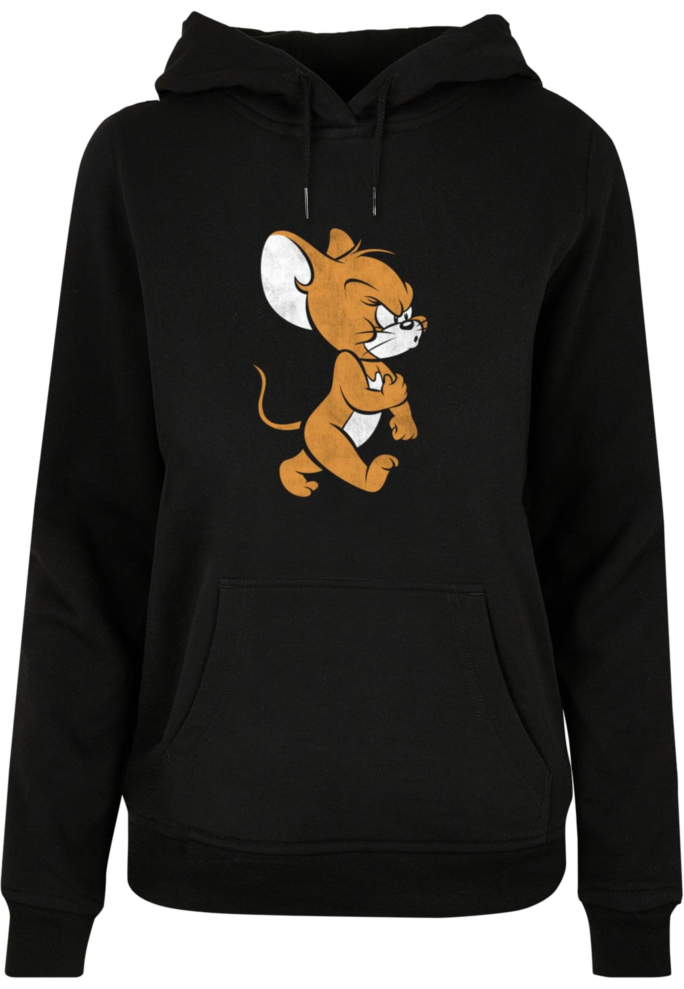 Sweat-shirt 'Tom & Jerry - Angry Mouse' ABSOLUTE CULT en noir : devant