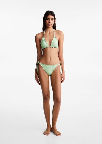 MANGO TEEN Triangle Bikini in Green
