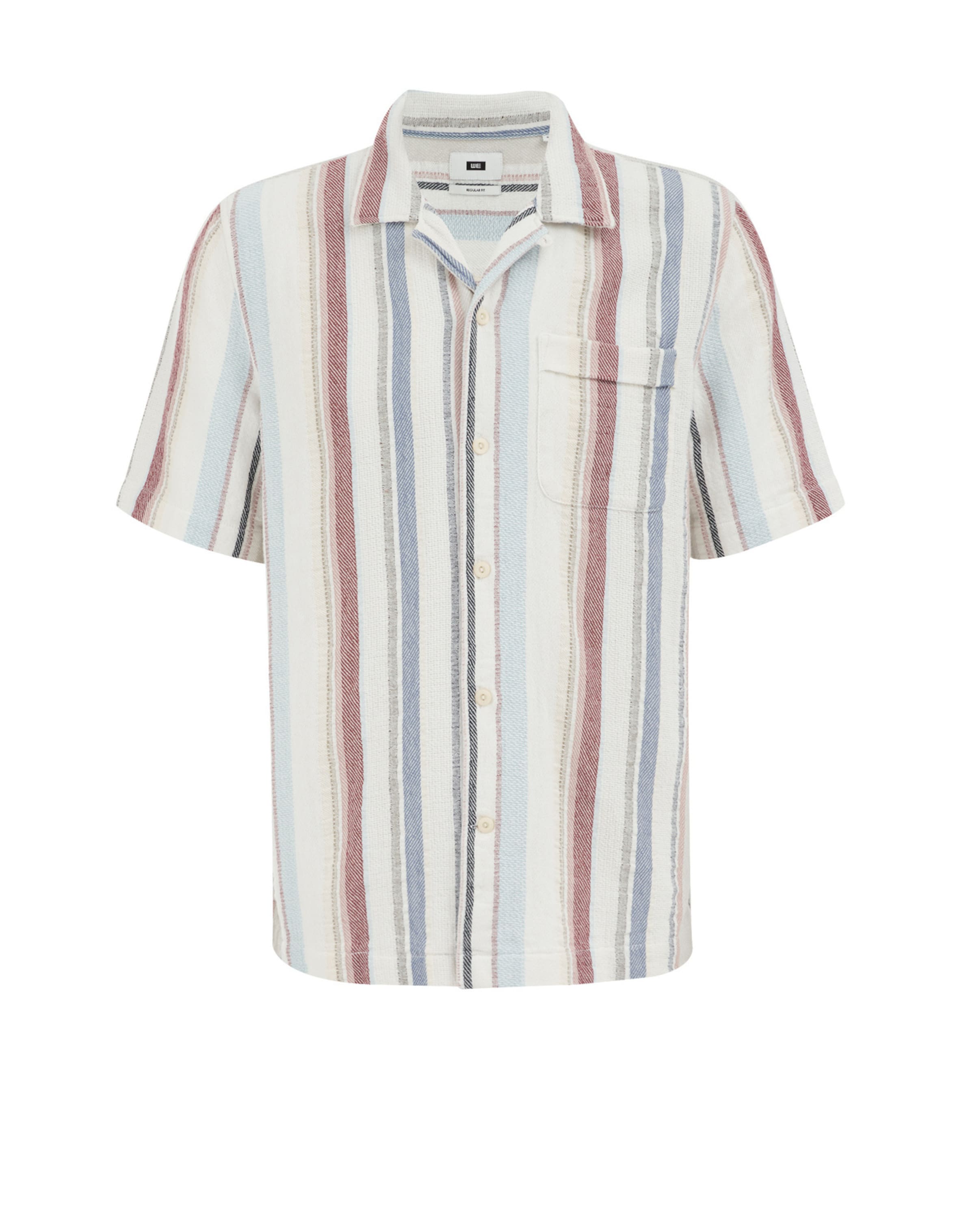 Camicia WE Fashion di colore blu / blu chiaro / rosso / bianco, Visualizzazione prodotti