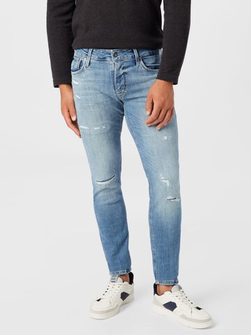 JACK & JONES Skinny Jeansy 'LIAM' w kolorze niebieski: przód