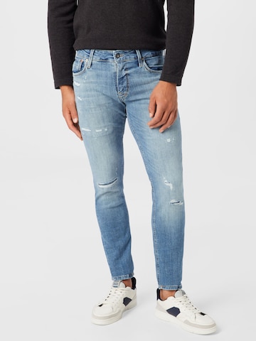 JACK & JONES Skinny Τζιν 'LIAM' σε μπλε: μπροστά