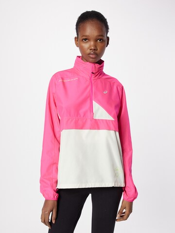 Veste de sport 'Fujitrail' ASICS en rose : devant