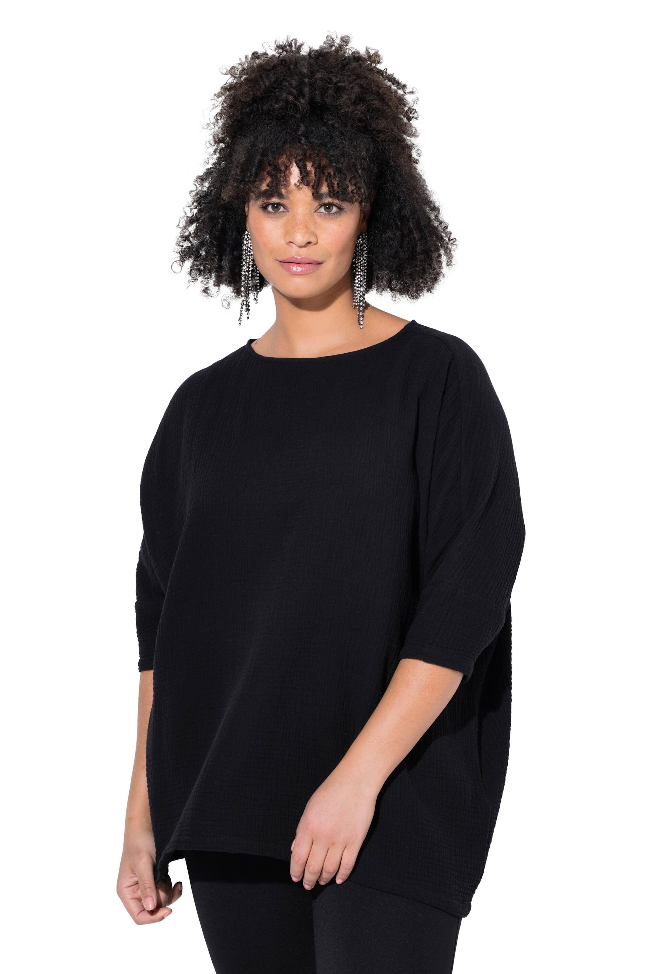 MIAMODA Shirt in Schwarz: Vorderseite