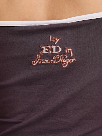 Ed Hardy - Top en marrón: atrás