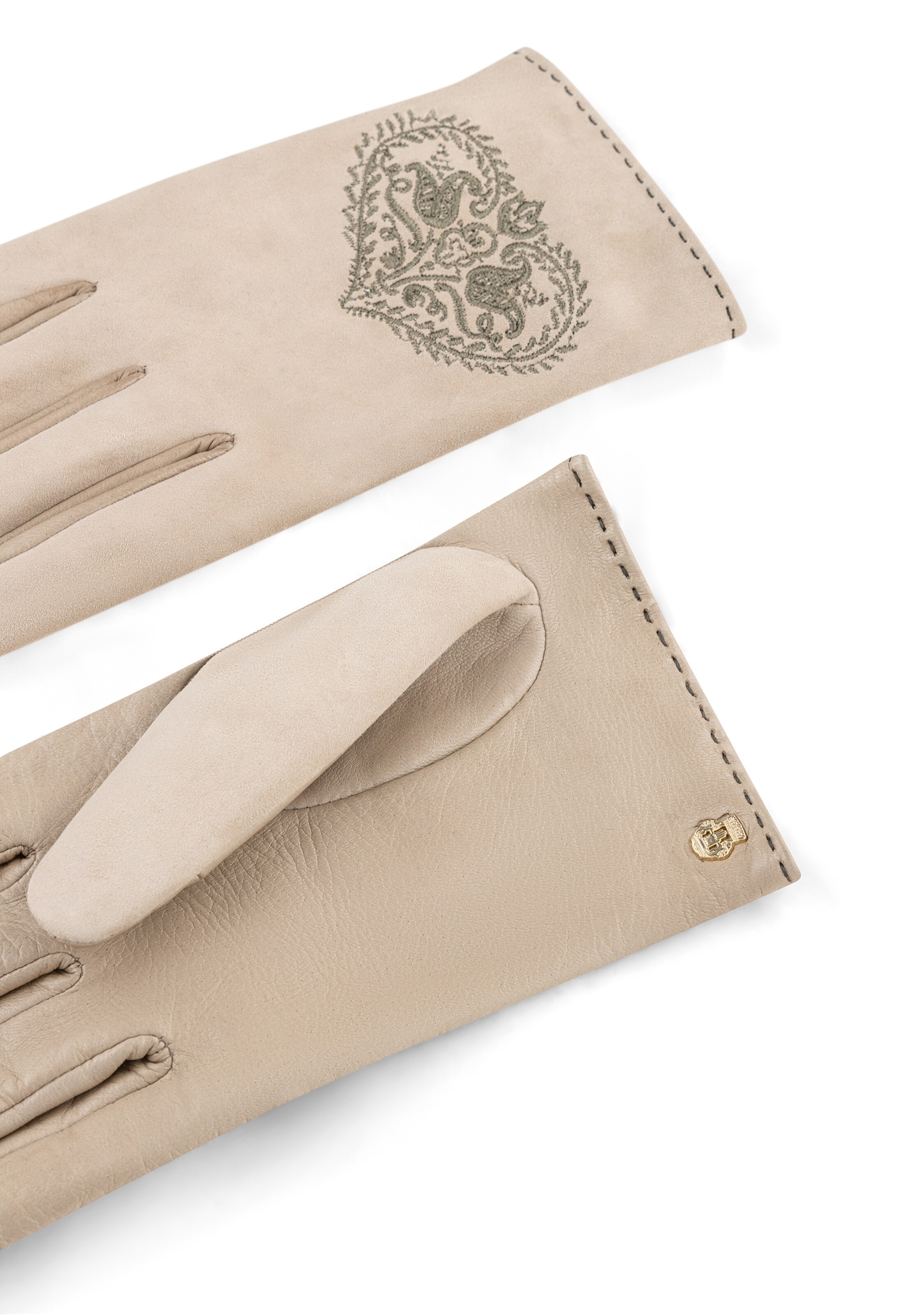 Roeckl Full Finger Gloves 'GITTI TOUCH' in Beige