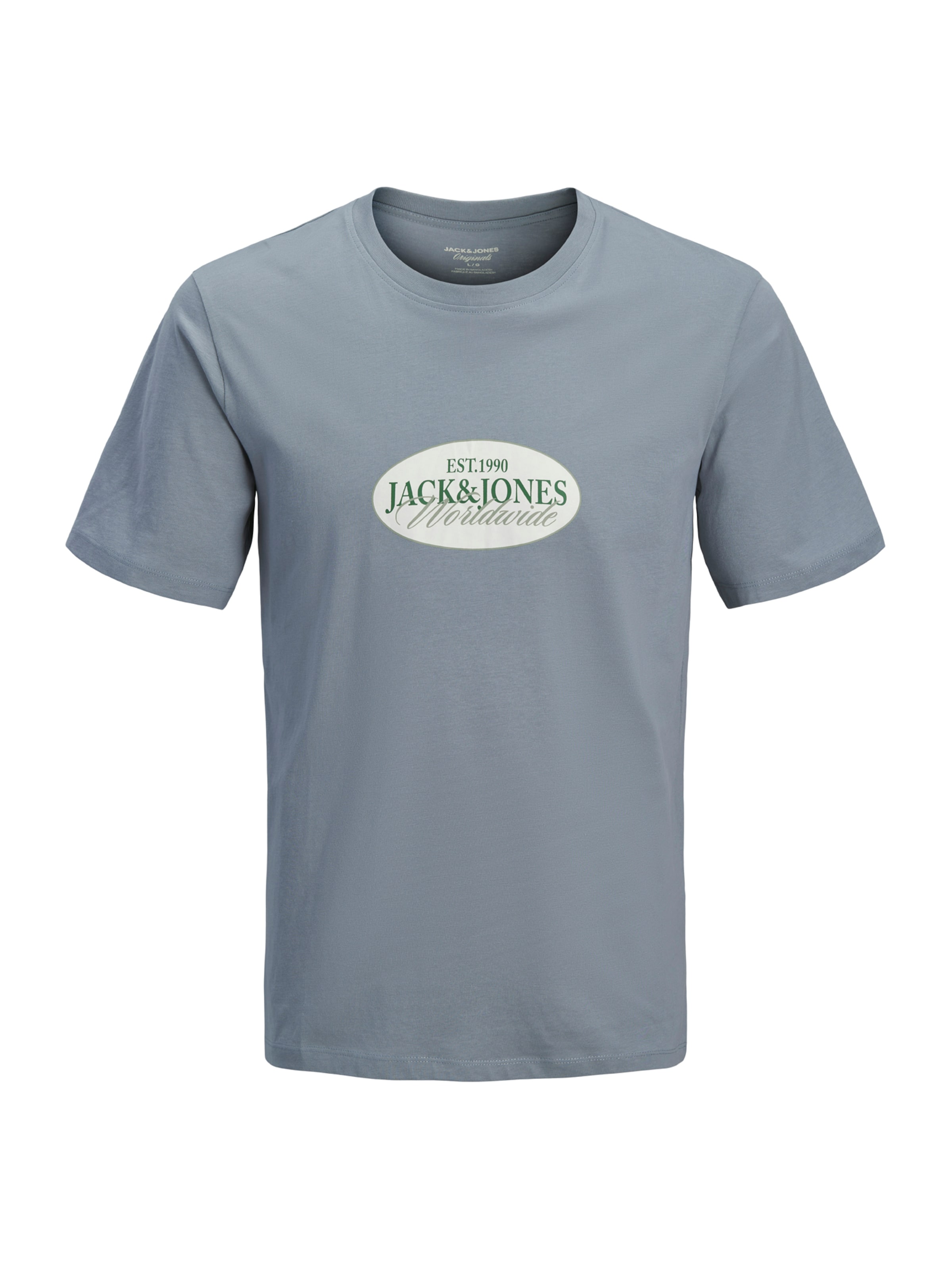 Jack & Jones Plus Shirt 'JORCATSKILLS' in Blauw: voorkant