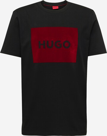 T-Shirt 'Dulive_V' HUGO en noir : devant