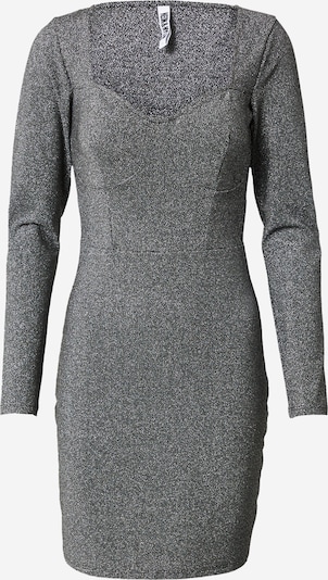 NEON & NYLON Obleka | črna / srebrna barva, Prikaz izdelka