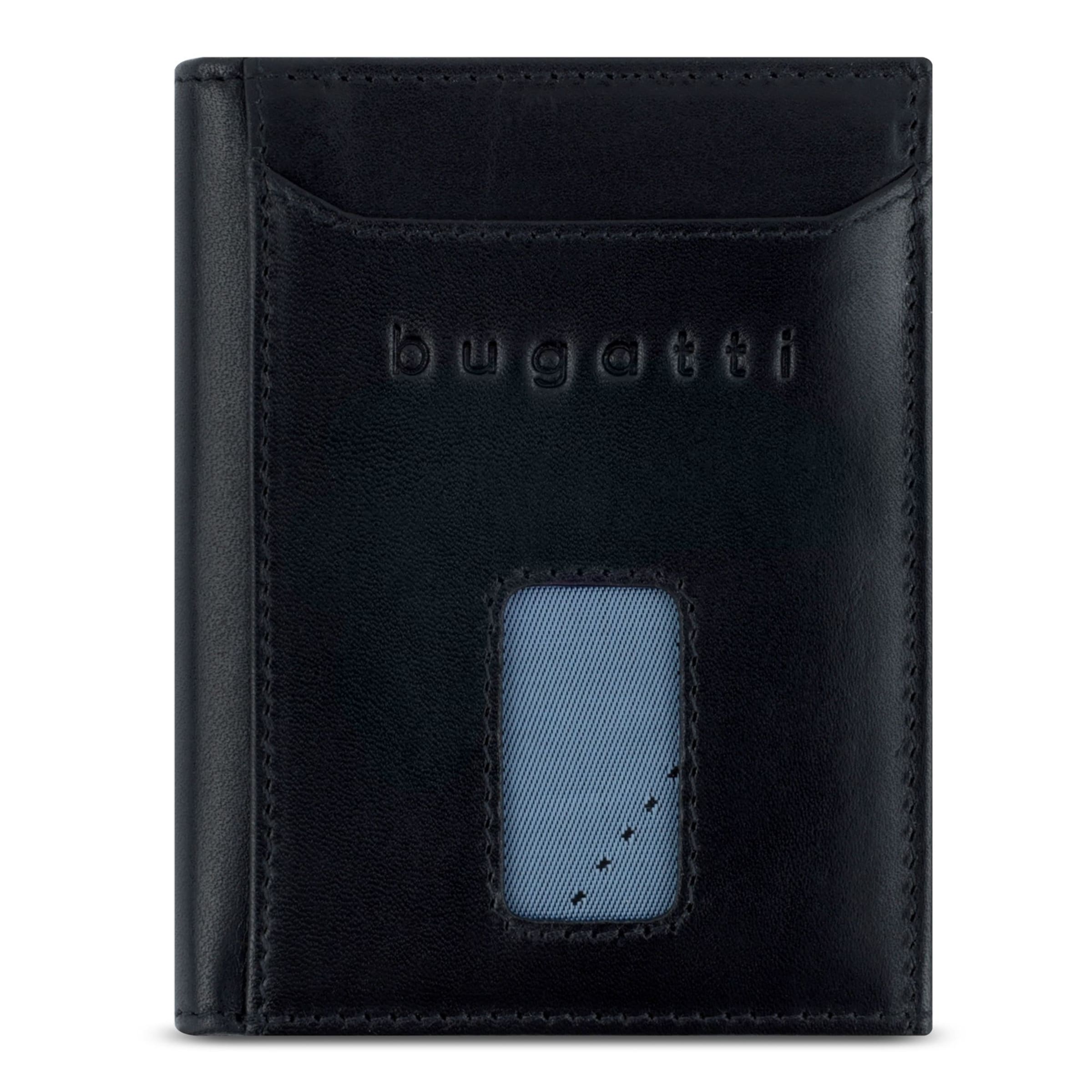 bugatti Wallet 'Secure' in Blue: front
