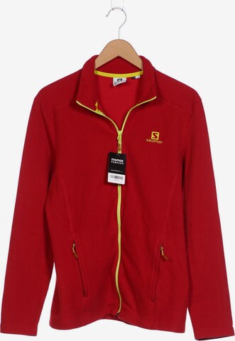 SALOMON Sweatshirt & Zip-Up Hoodie in M in Red: front