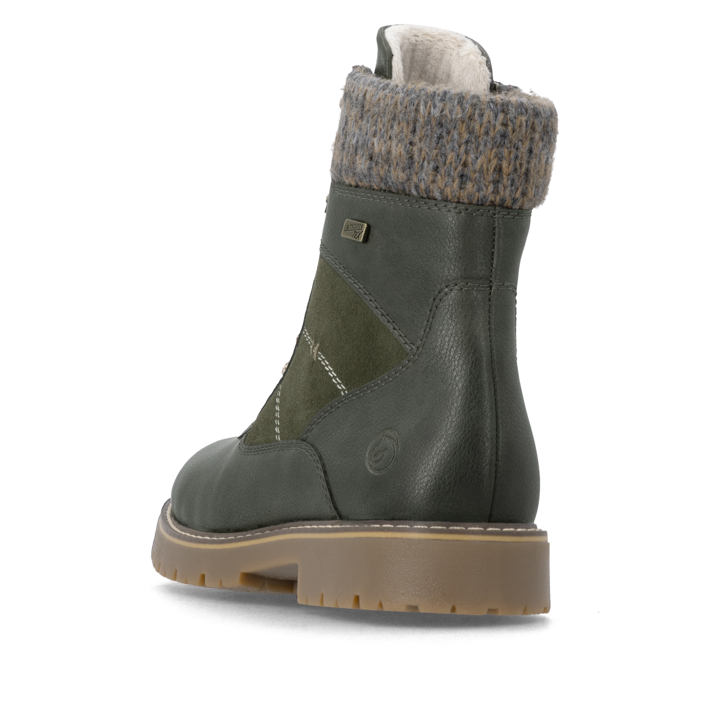 Bottes à lacets REMONTE en vert