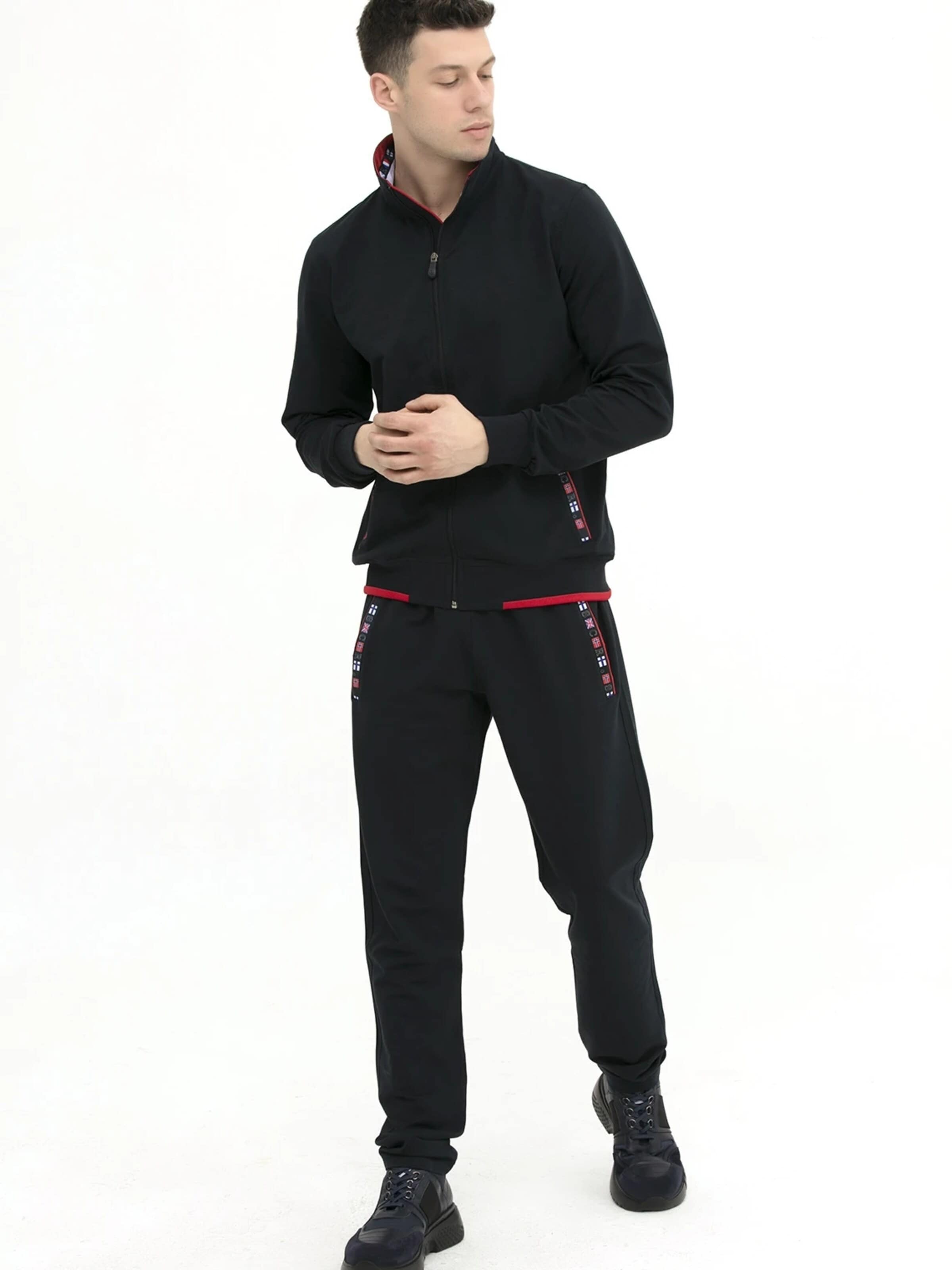 SCR. Regular Sportbroek 'SHEM' in Blauw: voorkant