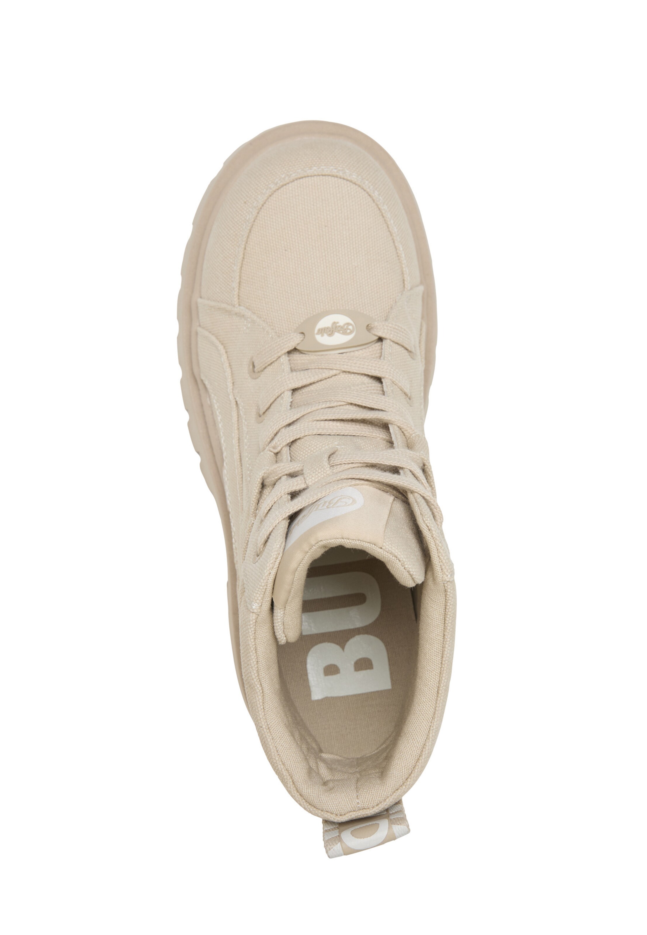 BUFFALO Schnürstiefelette 'ZANOS' in Beige