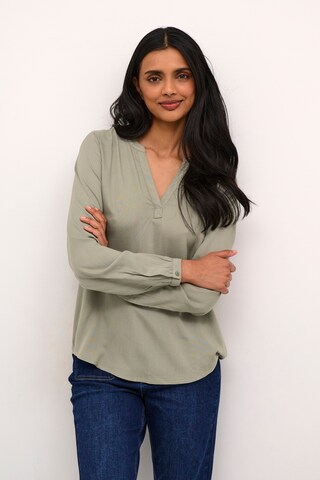Camicia da donna 'Calinda' di Kaffe in verde: frontale