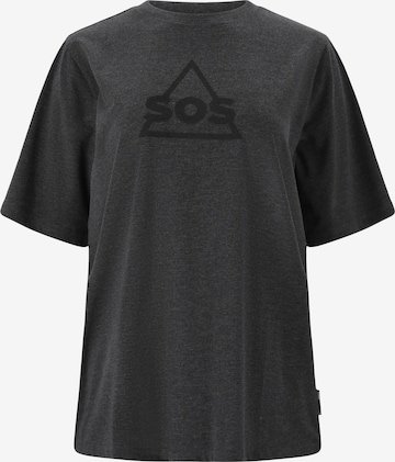 SOS T-Shirt in Grau: predná strana