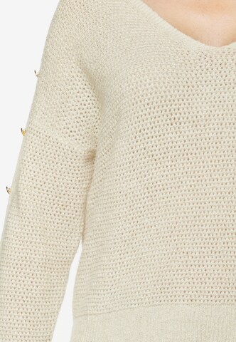 Le Temps Des Cerises Sweater 'SIBEL' in White