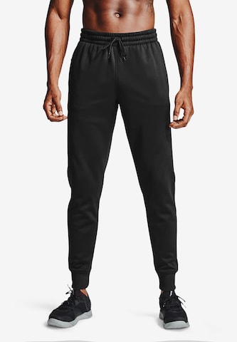 UNDER ARMOUR Дънки Tapered Leg Спортен панталон в черно: отпред